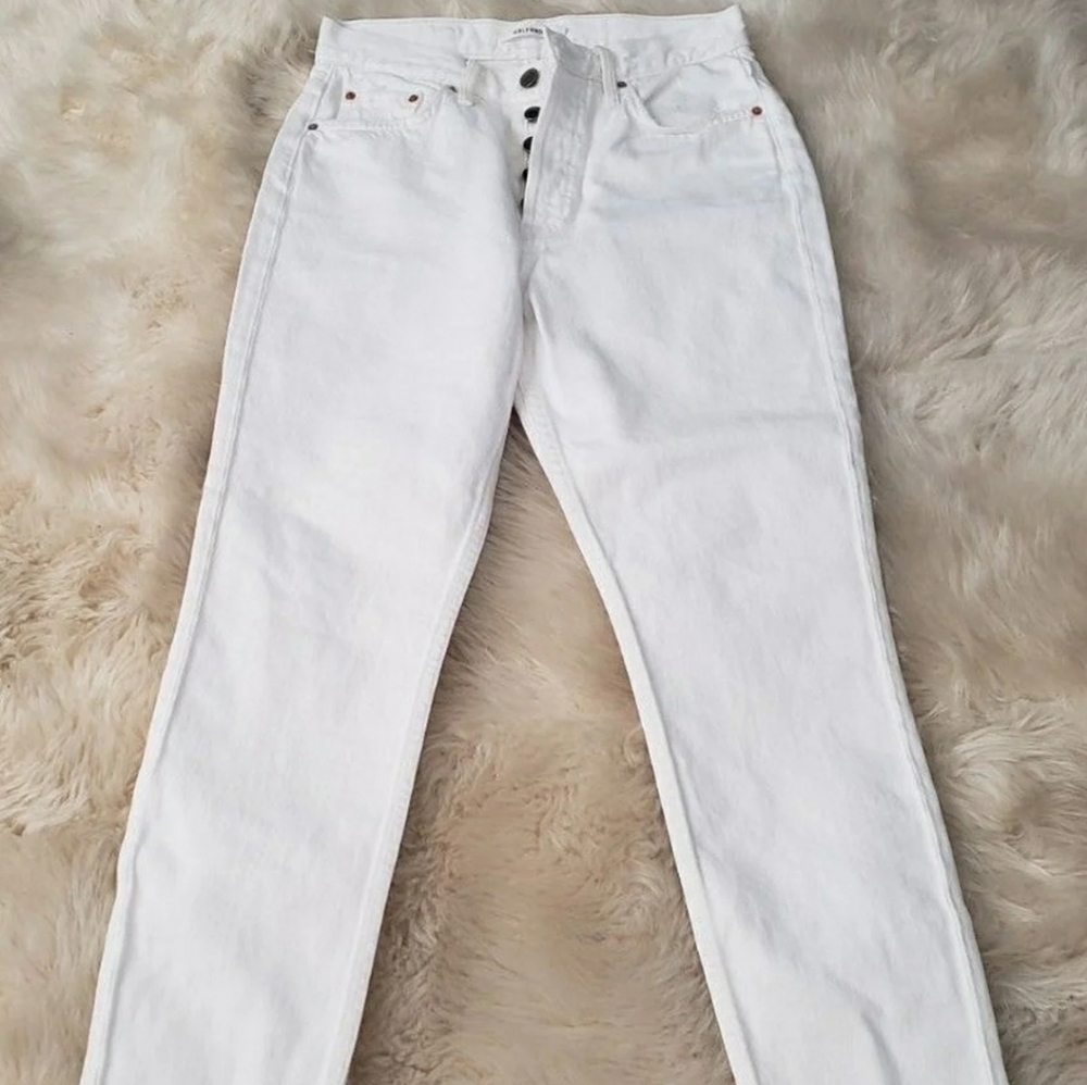 Grlfrnd White Karolina Flag Jeans 26 - Picture 2 of 9